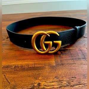 Gucci Wide Leather Belt